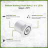 Sch 40 PVC Reducer Bushing Flush Style 1 in. x 1/2 in. Spigot x FIPT