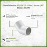 Sch 40 PVC 45 Degree Elbow 1-1/4 in. Socket