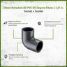 Sch 80 PVC 90 Degree Elbow 1-1/2 in. Socket