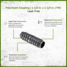 Poly Insert Coupling 1-1/2 in. x 1-1/2 in.