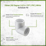 Sch 40 PVC 90 Degree Elbow 1/2 in. FIPT