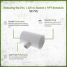 Sch 40 PVC Reducing Tee 2 in. x 1/2 in. Socket x FIPT