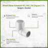 Sch 40 PVC 90 Degree Street Elbow 1 in. Spigot x Socket