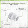 Sch 40 PVC Riser Extension 1/2 in. FIPT x MIPT