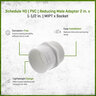 Sch 40 PVC Reducing Male Adapter 2 in. x 1-1/2 in. MIPT x Socket