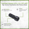 Cutoff Riser Extension Poly 1/2 in. x 3 in. FIPT x MIPT