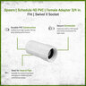 Sch 40 PVC Female Adapter 3/4 in. FHT Swivel x Socket