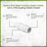 Spears Short Repair Coupling PVC Spigot x Socket 1/2 in.