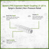 Spears PVC Expansion Repair Coupling 2-1/2 in. Spigot x Socket