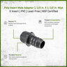 Poly Insert Male Adapter 1-1/2 in. x 1-1/2 in. MIPT x Insert