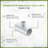 Sch 40 PVC Reducing Tee 1-1/2 in. x 3/4 in. Socket x FIPT