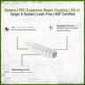 Spears PVC Expansion Repair Coupling 3/4 in. Spigot x Socket