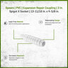 Spears PVC Expansion Repair Coupling 3 in. Spigot x Socket