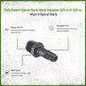Poly Insert Spiral Barb Male Adapter 3/4 in. x 3/8 in. MIPT x Spiral Barb