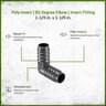 Poly Insert 90 Degree Elbow 1-1/4 in. x 1-1/4 in.