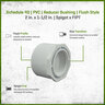 Sch 40 PVC Reducer Bushing Flush Style 2 in. x 1-1/2 in. Spigot x FIPT