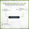 Sch 80 PVC Nipple 3/4 in. x 6 in. MIPT Threaded Both Ends