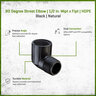 90 Degree Street Elbow Marlex 1/2 in. MIPT x FIPT