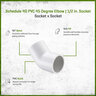 Sch 40 PVC 45 Degree Elbow 1/2 in. Socket