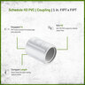 Sch 40 PVC Coupling 1 in. FIPT