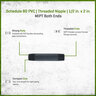 Sch 80 PVC Nipple 1/2 in. x 2 in. MIPT Threaded Both Ends