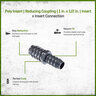 Poly Insert Reducing Coupling 1 in. x 1/2 in.