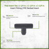 Poly Insert Tee 1-1/4 in. x 1-1/4 in. x 1-1/4 in.