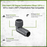 Poly Insert 90 Degree Combination Elbow 3/4 in. x 3/4 in. Insert x MIPT