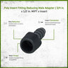Poly Insert Reducing Male Adapter 3/4 in. x 1/2 in. MIPT x Insert