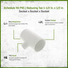 Sch 40 PVC Reducing Tee 1-1/2 in. x 1/2 in. Socket