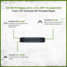 Sch 80 PVC Nipple 1/2 in. x 4 in. MIPT Threaded Both Ends