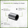 Sch 80 PVC Coupling 3 in. Socket