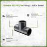 Sch 80 PVC Tee 1-1/2 in. Socket