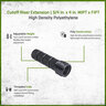 Cutoff Riser Extension Poly 3/4 in. x 4 in. MIPT x FIPT