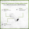 Spears PVC Compression Coupling with Buna Gasket 2 in.