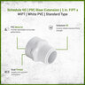 Sch 40 PVC Riser Extension 1 in. FIPT x MIPT