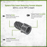 Poly Insert Reducing Female Adapter 3/4 in. x 1 in. FIPT x Insert