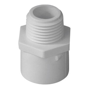 Sch 40 PVC Reducing Male Adapter 1 in. x 1-1/4 in. MIPT x Socket