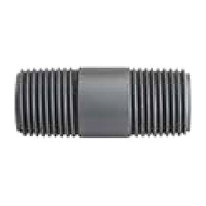 Spears Nipple Gray Sch 80 PVC 1 in. x 12 in. Threaded