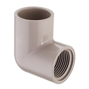 Sch 40 UV Resistant PVC 90 Degree Elbow 1/2 in. Socket x FIPT