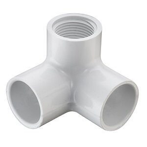 Sch 40 PVC 90 Degree Side Outlet Reducing Elbow 3/4 in. x 1/2 in. Socket x Fipt