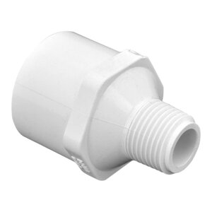 Sch 40 PVC Reducing Male Adapter 1/2 in. x 3/4 in. MIPT x Socket