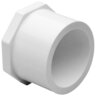 Sch 40 PVC Reducer Bushing Flush Style 1/2 in. x 3/8 in. Spigot x Socket