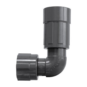 Lasco Elbow UltraZone Series Gray PVC 1 in. Nut x FVCONN 