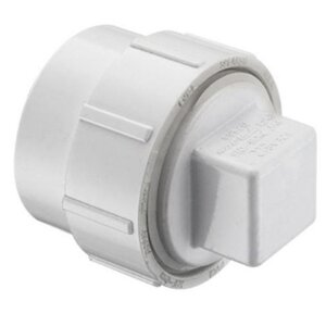 Spears Cleanout Adapter & Plug P105X Series White PVC 6 in. Spigot