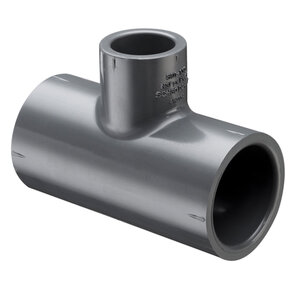 Sch 80 PVC Reducing Tee 2 in. x 1-1/2 in. Socket