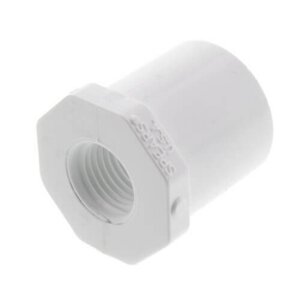 4 x 2-1/2 Red Bushing Spig x Fipt PVC Fitting