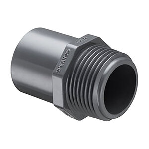 Spears Male Adapter Black Sch 80 PVC 1-1/2 in. Spigot x Mipt 