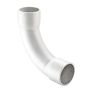 Spears Long Sweep 90 Degree Elbow White Sch 40 PVC 3 in. Socket x Socket