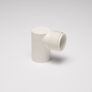 Sch 40 PVC 90 Degree Reducing Street Elbow 3/4 in. x 1 in. MIPT x Socket